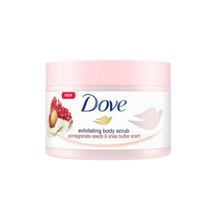 dove exfoliating body scrub pomegranate seeds & shea butter