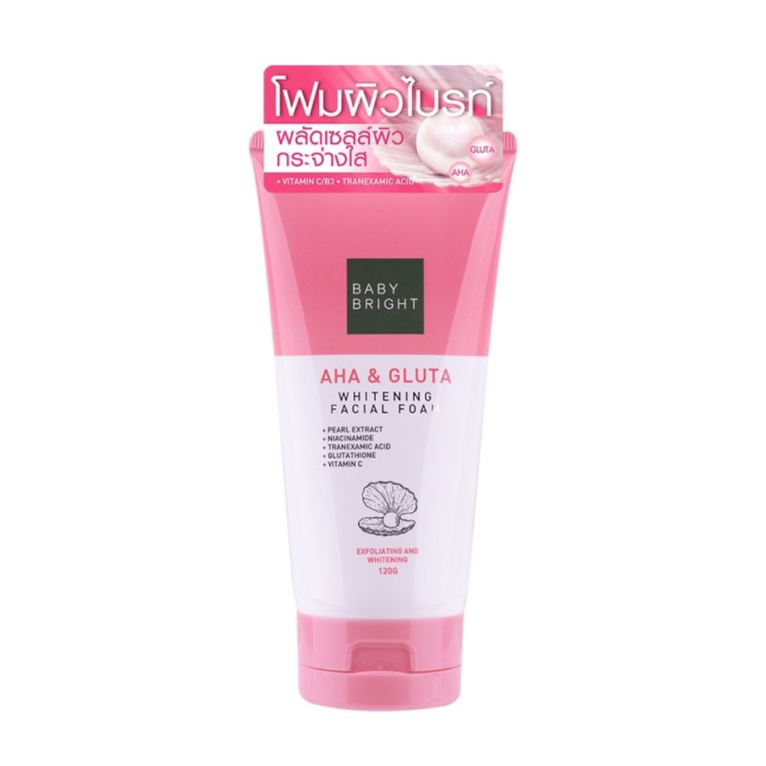 baby-bright-aha-and-gluta-whitening-cleansing-foam-120gm Baby Bright AHA & Gluta Whitening Facial Foam 120gm
