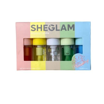 SHEGLAM 5 Colors Moisturizing & Hydrating Lip Oil