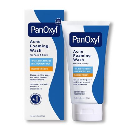 PanOxyl Acne Foaming Wash Benzoyl Peroxide 10% Maximum Strength 156gm