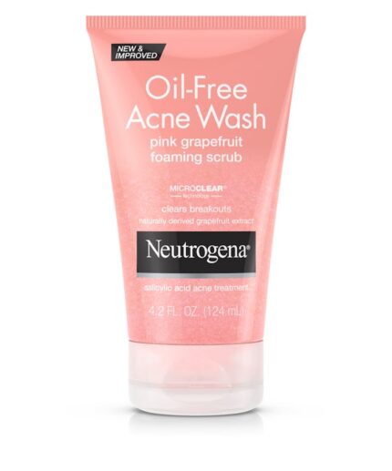 Neutrogena Oil Free Acne Wash Pink Grapefruit Foaming Scrub 124ml