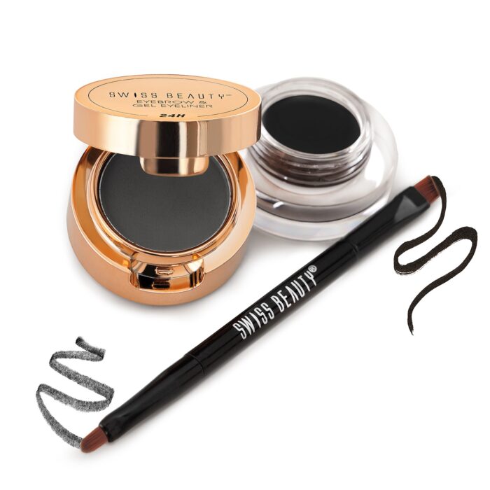 Swiss Beauty 2 in 1 Eyebrow & Gel Eyeliner