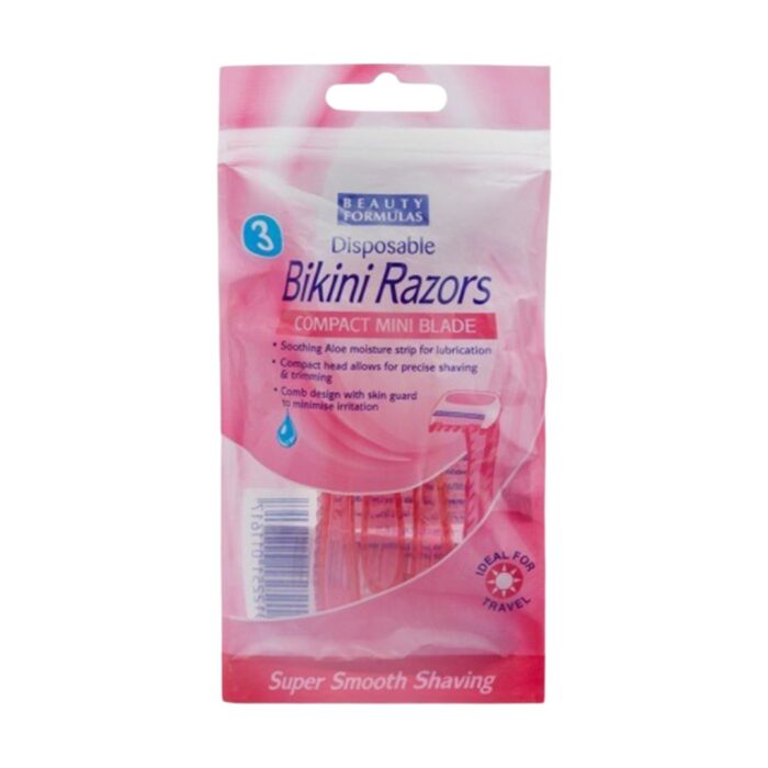 Beauty Formulas Disposable Bikini Razor - 3 Pack