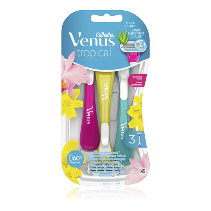 Gillette Venus Tropical Disposable Razors 3 Pieces
