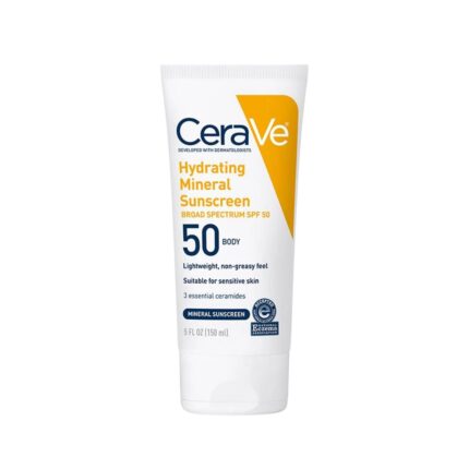 CeraVe Hydrating Mineral Sunscreen SPF50 Body Lotion 150ml