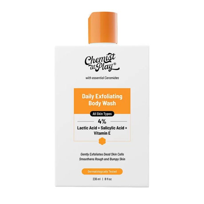 Chemist At Play 4% Salicylic Acid Exfoliating Body Wash 236ml