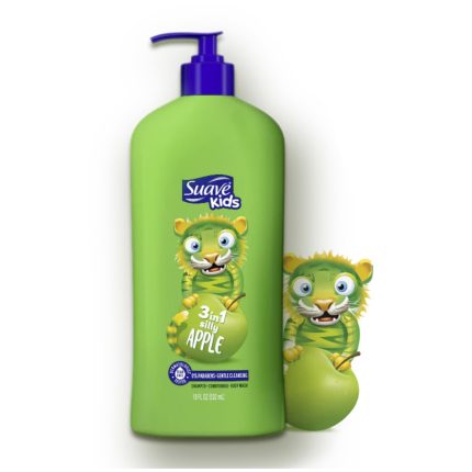 Suave Kids 3 in 1 Silly Apple Shampoo, Conditioner & Body Wash 700ml