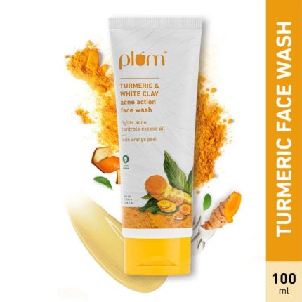 Plum Turmeric & White Clay Acne Action Facewash 100ml