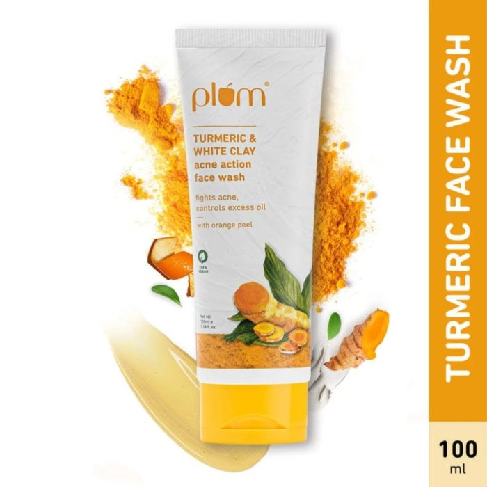 Plum Turmeric & White Clay Acne Action Facewash 100ml