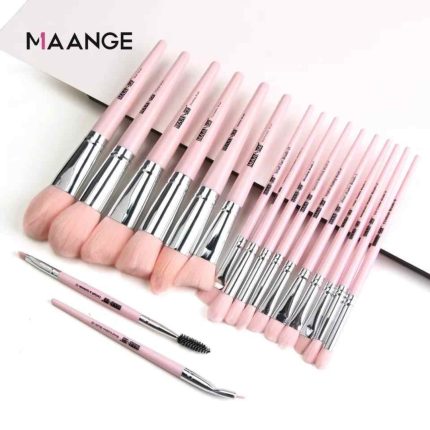 Mange 18 Pcs Makeup Brush Set (Pink)