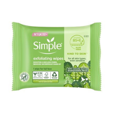 Simple Exfoliating Wipes - 25 Wipes
