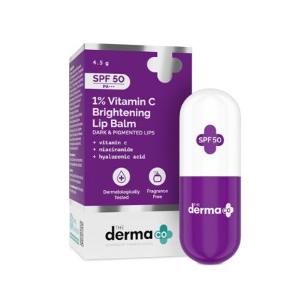 The Derma Co 1% Vitamin C Brightening Lip Balm with SPF50 PA+++ 4.5gm