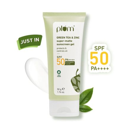 Plum Green Tea & Zinc Super-Matte Gel Sunscreen SPF50 PA+ 50gm