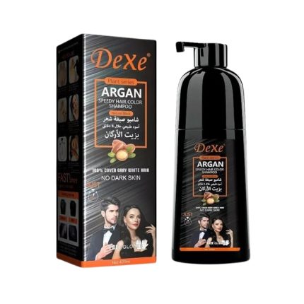 Dexe Argan Speedy Hair Color Natural Black Shampoo 420ml