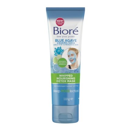 Biore Blue Agave + Baking Soda Whipped Nourishing Detox Mask 110gm